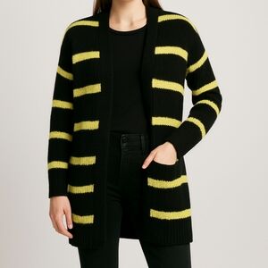 NWT Joe Boxer Long Knit Cardigan Pockets Academia Size M